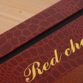 Custom Gold Logo Leatherette Wine Boxes Packing Vintage