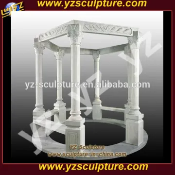 simple style white garden large marble gazebo for sale
