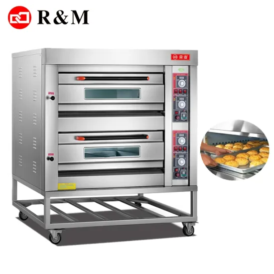 industrial bread baking machine 2 decks 6 trays gas oven,2 deck 2 tray oven