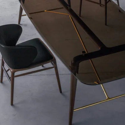 Peninsula Long Dining Table