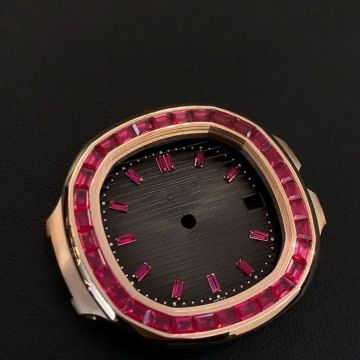 Luxury Watch Collection: Ruby Sapphire Gold Set with 18K Bezel and 40MM Case