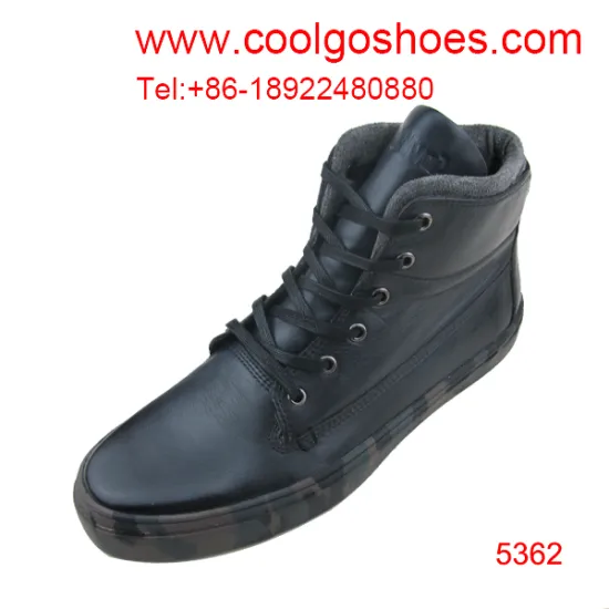 :high classic leopard outsole lace up leather men boots