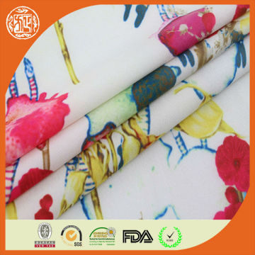 hot selling new fashion digital print 50D 75D chiffon fabric flower