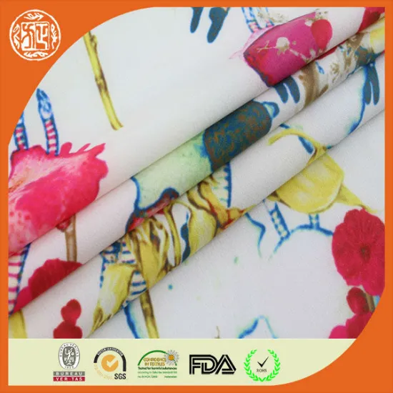 Hot sale chiffon print polyester stretch shirt fabric