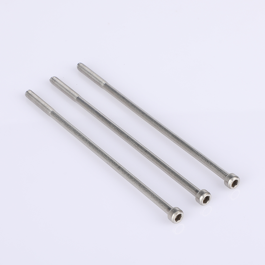 Stainless steel extended hexagon socket screws (6)