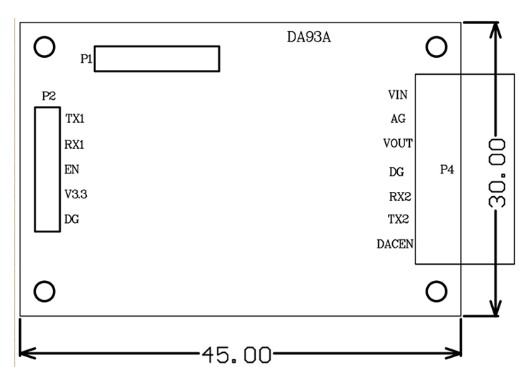 Diagram for Analog Laser Distance Sensor