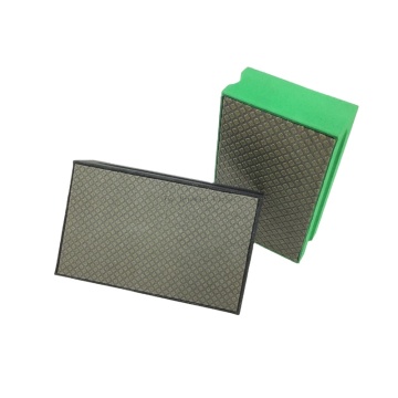 90mm x 55mm Flat Back Electroplated Sponge Diamond Hand Sanding Block