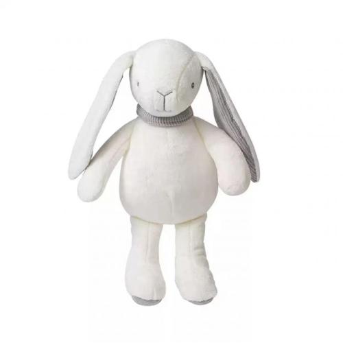 Presente de aniversário de coelho branco, crianças dormindo brinquedo de pelúcia