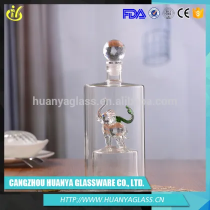 Alibaba hot products custom crystal glass wine vodka bottle