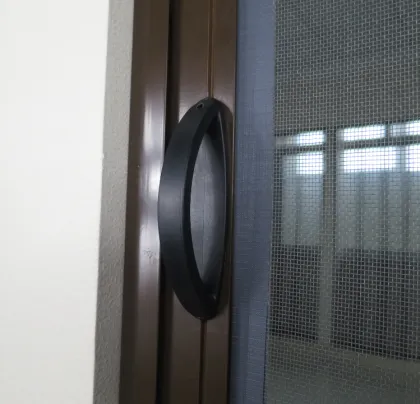 Aluminum sliding and retractable screen door