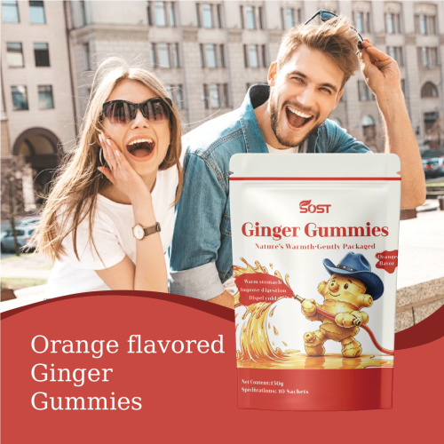 Caramelle gommose allo zenzero di alta qualità per il supporto quotidiano del benessere