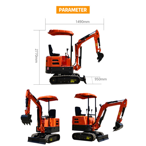 Construction Machinery 6.5Ton Excavator Shandong  made mini excavator  for sale Manufactory