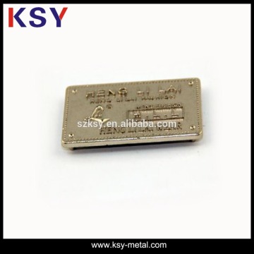 2015 fashion metal saw label for clothing