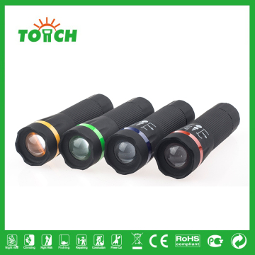 New design mini led flashlight hot-selling plastic 1W lumen LED flashlight