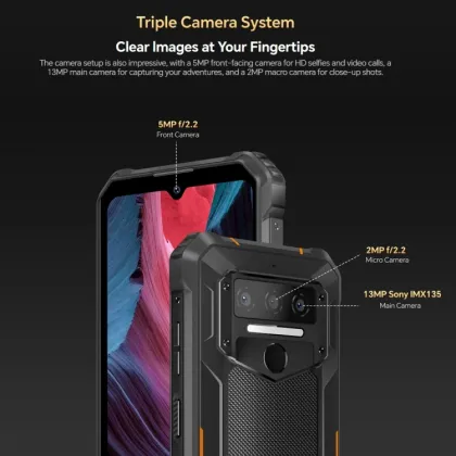Oukitel WP23 Pro: 8GB+128GB, IP68/IP69K, 6.52 inch Unisoc T606, NFC, 4G Smartphone