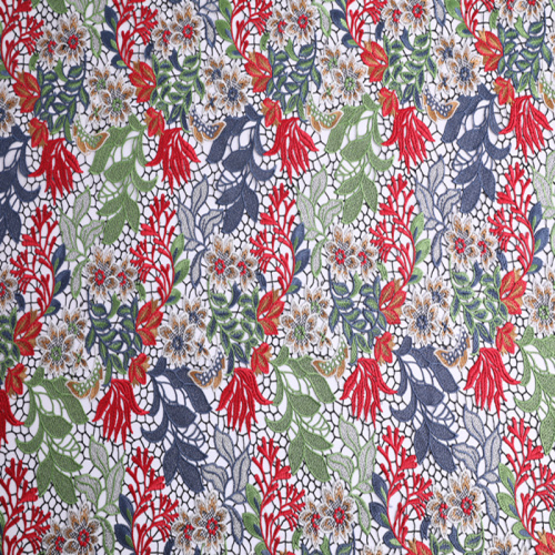 Ny modedesign Polyester Multicolor Chemical Spetsväv