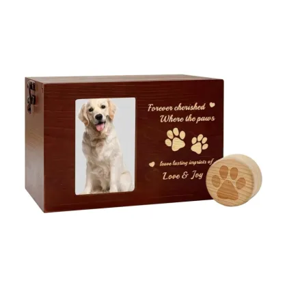 Pet Urns with Hair Keepsake Box for Dogs and Cats