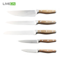 6pcs Cooking Knife Set with Wooden Block