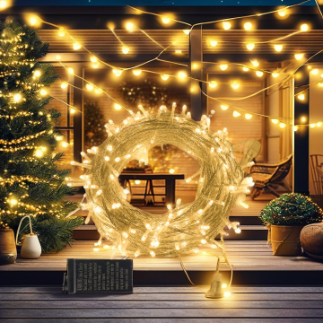Bulk Waterproof String Lights with 8 Modes for Christmas Tree Decor