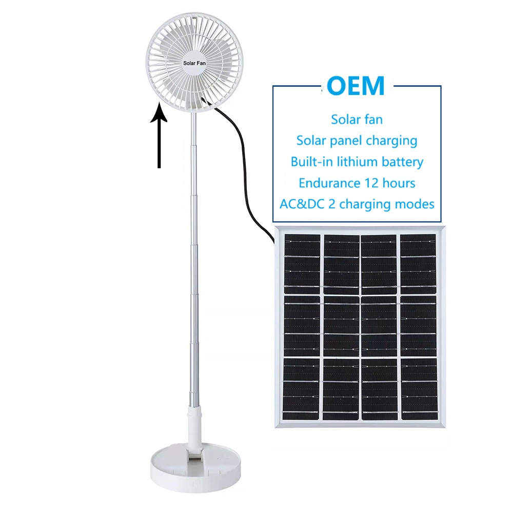 Foldable solar Fan