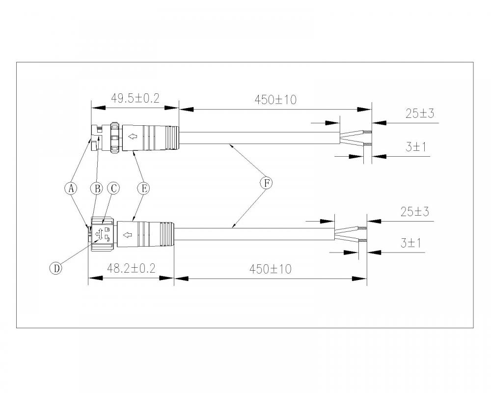 M12K Connettore impermeabile in metallo verticale