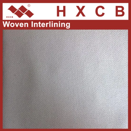 woven fabric factories Fusible Twill Woven interlining Fabric For Suits Coats