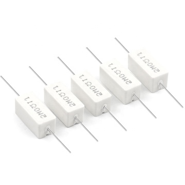Rezystory o wysokiej mocy RX27 - 5W do 100W, 47Ω do 100 Ω, cement ceramiczny