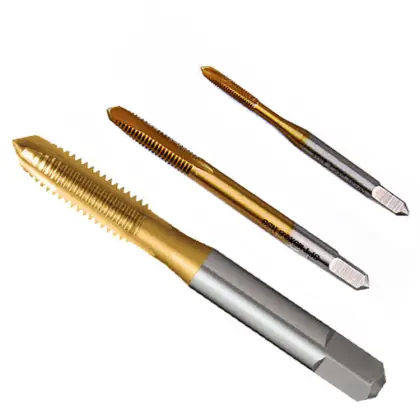 Royal Sino Tin Coated HSS-E ISO Spiral Point Threading Machine Taps M5x0.8