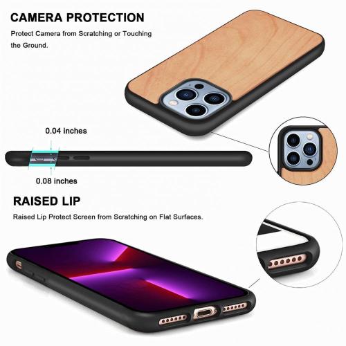 All-inclusive Wooden Case Phone Covers Samsung Lens Protect
