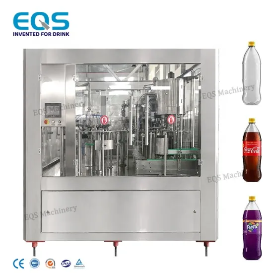 Automatic PET Bottling Machine for Carbonated Beverages with Gas Filling