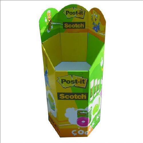Pos Retail Dump Bins Display, Reusable Cardboard Storage Box, High