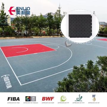 PP suspended plastic basketball court floor outdoor