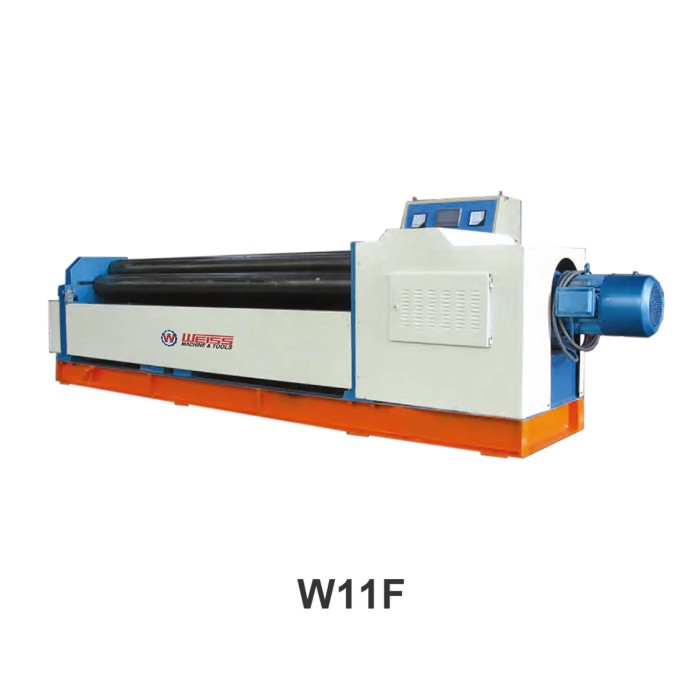W11F Series mechanical 3-roller symmetrical plate rolling machine