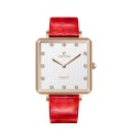 Moda Macaron Color Lady Leather Square Watch