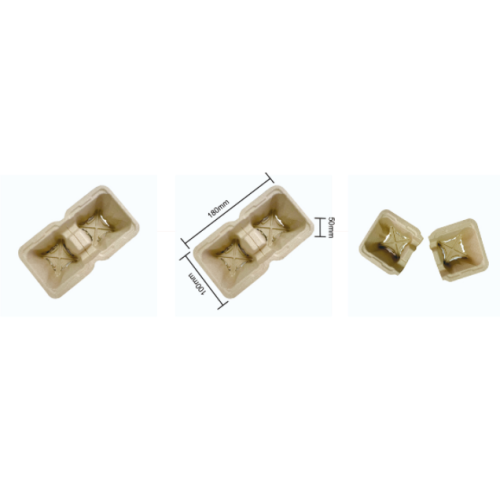 Bandeja de xícara de café com celulose de papel de tiro biodegradável