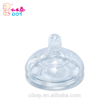 Newest super wide neck silicone baby nipple for 180ml/240ml silicone feeding bottle