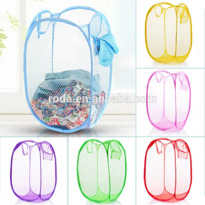 MuJi China wholesale mesh laundry baskets,baskets for storage,foldable storage,laundry basket corner basket