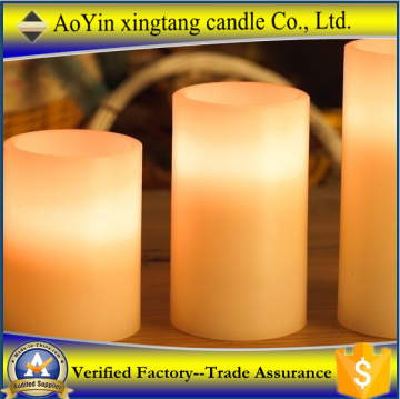 Led candles white wax with white flame