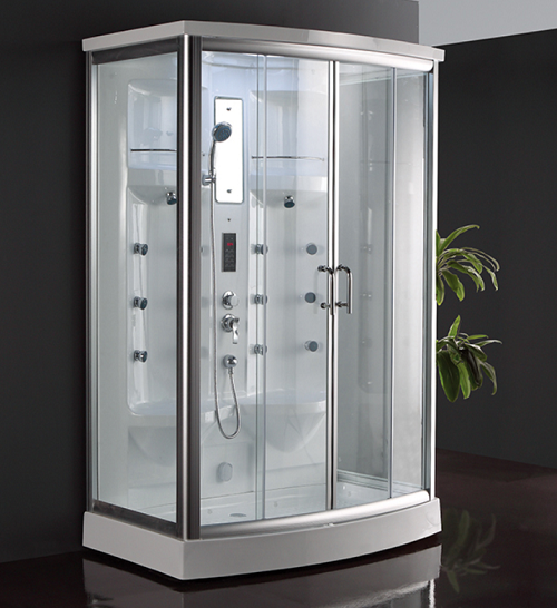 Cinaclos de ducha modernos Cinco de ducha de vidrio templado de forma independiente