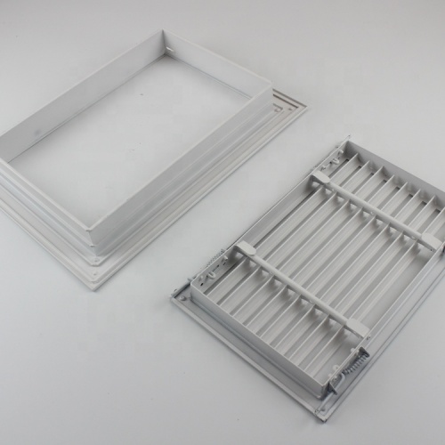 Ventilación de aluminio HVAC retorno de la rejilla de ventilación de aire con bisagras