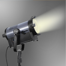 500W COB أبيض بقعة الضوء المرحلة 2700K-6400K إضاءة وحدة التحكم DMX اتبع Fresnel Strobe Zoom Lighting Entertainment