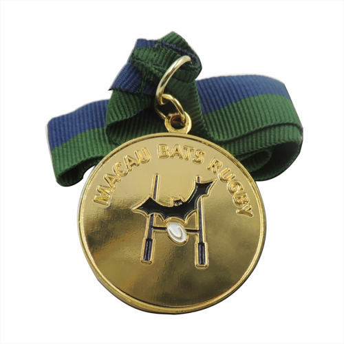 Light Color Metal Cloud Enamel Medal