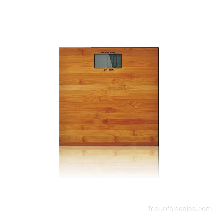 SF180A BAMBOO Digital Body Bathroom WoodEn Poids Scale