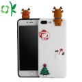 Julklapp 3D Lovely Soft Silicone Phone Shell