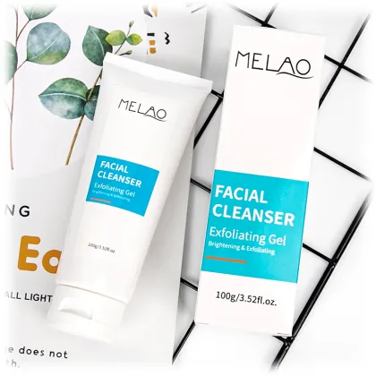 Whitening Aloe Vera Exfoliating Gel Facial Wash Cleanser