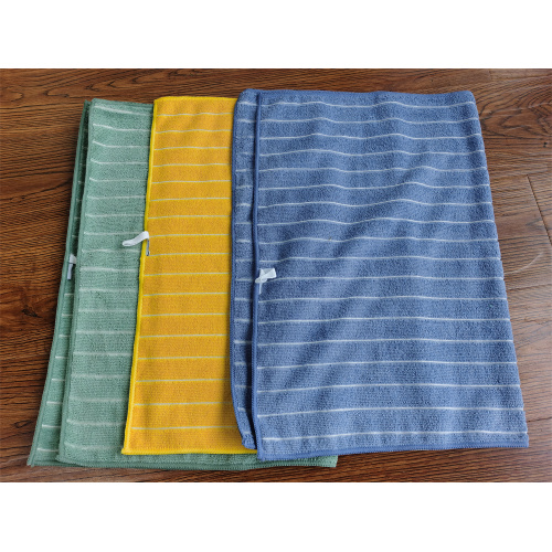 Stripe Microfiber Cleaning Cloth