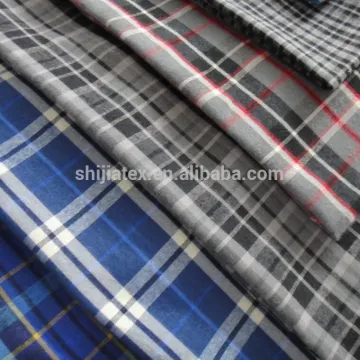 Hot sell yarn dyed fabric with both side brush poly yarn dyed fabric