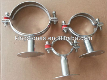 Gantungan pipa stainless steel dengan alas