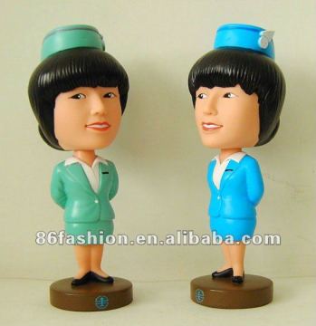 customized shake lady head toy & doll