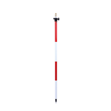 2.6m 2-Section Fiberglass Prism Pole with Adjustable Adapter Twist Lock for Total Station Surveying - Hot Sale